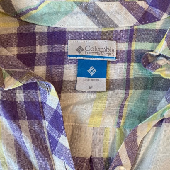 Columbia ladies medium plaid long sleeve - Picture 2 of 2